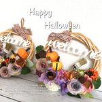 《残1個》Halloween☆welcomeリース（ナチュラル）