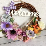 《残1》Halloween☆welcomeリース（ブラウン）