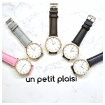 un petit plaisir 腕時計 レザー レディース レザー シンプル 生活防水　父の日におすすめ