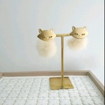 neko*ネコ*ねこ*ファーキャッチピアスorイヤリング*