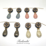 ドイツ製ビーズのアンティークピアス/イヤリング