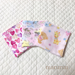 出産祝い♡出産準備に♡ガーゼハンカチ♡ピンクセット
