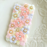 お花のスマホケース♡iPhoneケースお花畑