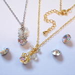 【オーダー品】リボンのジュエリークリップ＊ネックレス（シルバー）