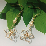  ワイヤーフラワー❤️ピアス