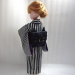 ハロウィン　リカちゃん　着物　黒猫の帯① (再)