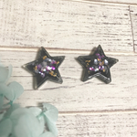ブラックスター夜空のピアス＊イヤリング