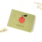 an apple＊ミニメッセージカード