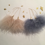 ふわふわファーピアス