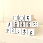 【予約受付中】小さなスタンプシリーズ ラバースタンプ
