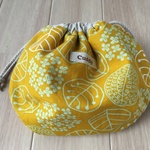 しじみ巾着  紫陽花  マスタード