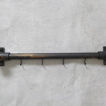 アンティーク壁掛けキーフック／インダストリアル／水道管パーツ／簡単取付画鋲ピン付き（P-５1）