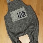 サルエルサロペット●●●size80-90●●●charcoalgray×gray