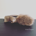 ラクーンファーレザーバナナクリップ