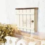 木製 給湯器＆床暖スイッチカバー【クリームバニラ】