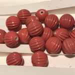 アクリル メロン ビーズ ダスティ オレンジ 12mm 20個