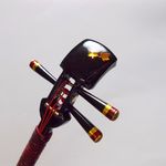 かんざし 「三味線」漆黒３３（秋色）