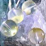 【極稀少✧幻のクリスタル!!】サンライズクォーツ・AAAAランク✧【稀少色✧ 水のような透明感!!】約10〜10.5ｍｍ珠【１石】セット【流通がほとんどない幻の石✧】