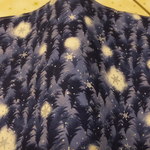 文庫本＊雪景色❄紺＊ハンドメイド*ブックカバー