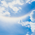 【虹架かる空】 はがきサイズ 暮らしに写真 aoi