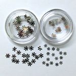 ◆送料込み！◆２種類の雪のマイクロメタルパーツ