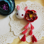 つまみ細工 ヘアクリップ 4