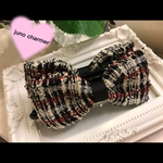 秋冬活躍❤︎ツイード生地❤︎バナナクリップ❤︎
