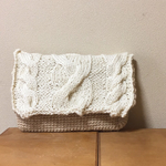 ケーブルニットクラッチ2way再販♡SALE