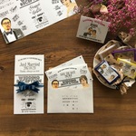 オーダーメイド/似顔絵席次表＆席札＆招待状セットB