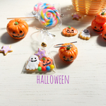 ＨＡＬＬＯＷＥＥＮ☆お菓子とランタンセットのピアス