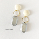 silver×wood &milky イヤリング/ピアス