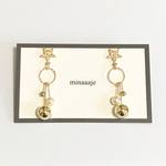 ¥1200→¥1000キラキラお星様ピアス