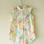  liberty merita　シャツワンピース90