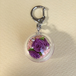 まんまるお花のキーホルダー