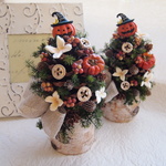 松ぼっくりのハロウィンツリー
