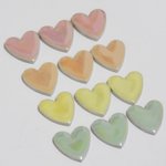 パールハートタイル♡4色ＭＩＸ