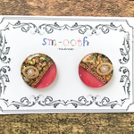 レッド×ゴールドピアス／イヤリング