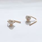 淡水パールの14kgf シンプルピアス『Freshwater pearl pierce - 2way 』