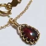 🐱セール品//K14GF*宝石質ブラックオパールのベゼルネックレス