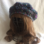 ＊新作新色・輸入糸＊ゆったりモヘアベレー帽＊秋冬＊
