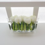 ゼリースイーツみたいな white&green ナチュラルフラワーアレンジ、ミニブーケハーバリウム091903