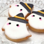 ハロウィンおばけアイシングクッキー　ストラップ