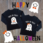 Halloween(ハロウィン)お名前入りおばけTシャツ★長袖★