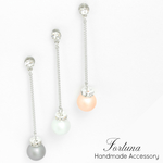 Longパールノンホールピアス~3color~(７７)