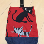 猫柄上靴入れ