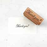 Thank you ! 文字の消しゴムはんこ