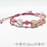 《再販》＊ クリーミィpinkで 好感度 up♡＊ 天然石 ブレスレット