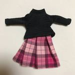motherrose20サマ専用ページりかちゃんの可愛いチェック柄のセットアップ