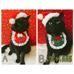 クリスマスエプロン猫ちゃんの首輪