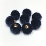 ファーボール チャーム カン付き 8個